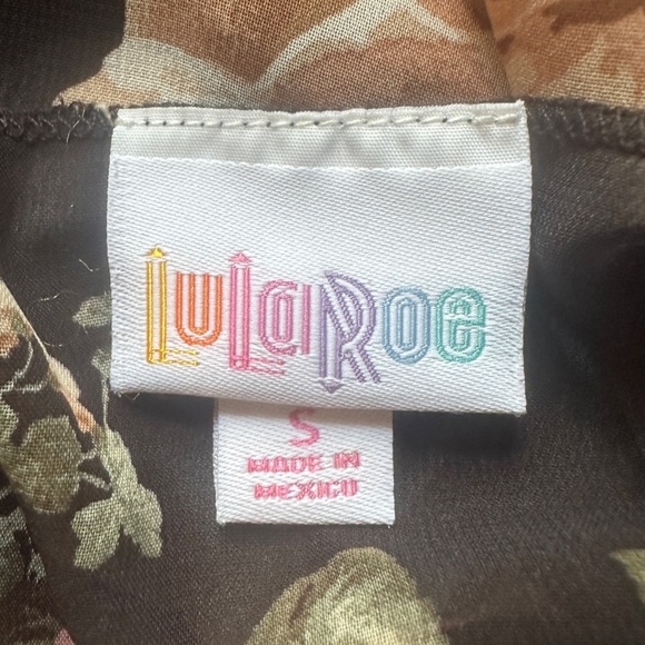 Floral Kimono Robe - Black and Pink - Picture 4 of 4